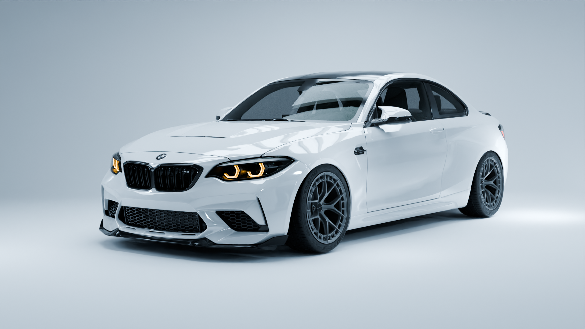MODE Design FR-1 Forged Wheels Track-Spec Black Set for BMW M2 F87 inc. Competition