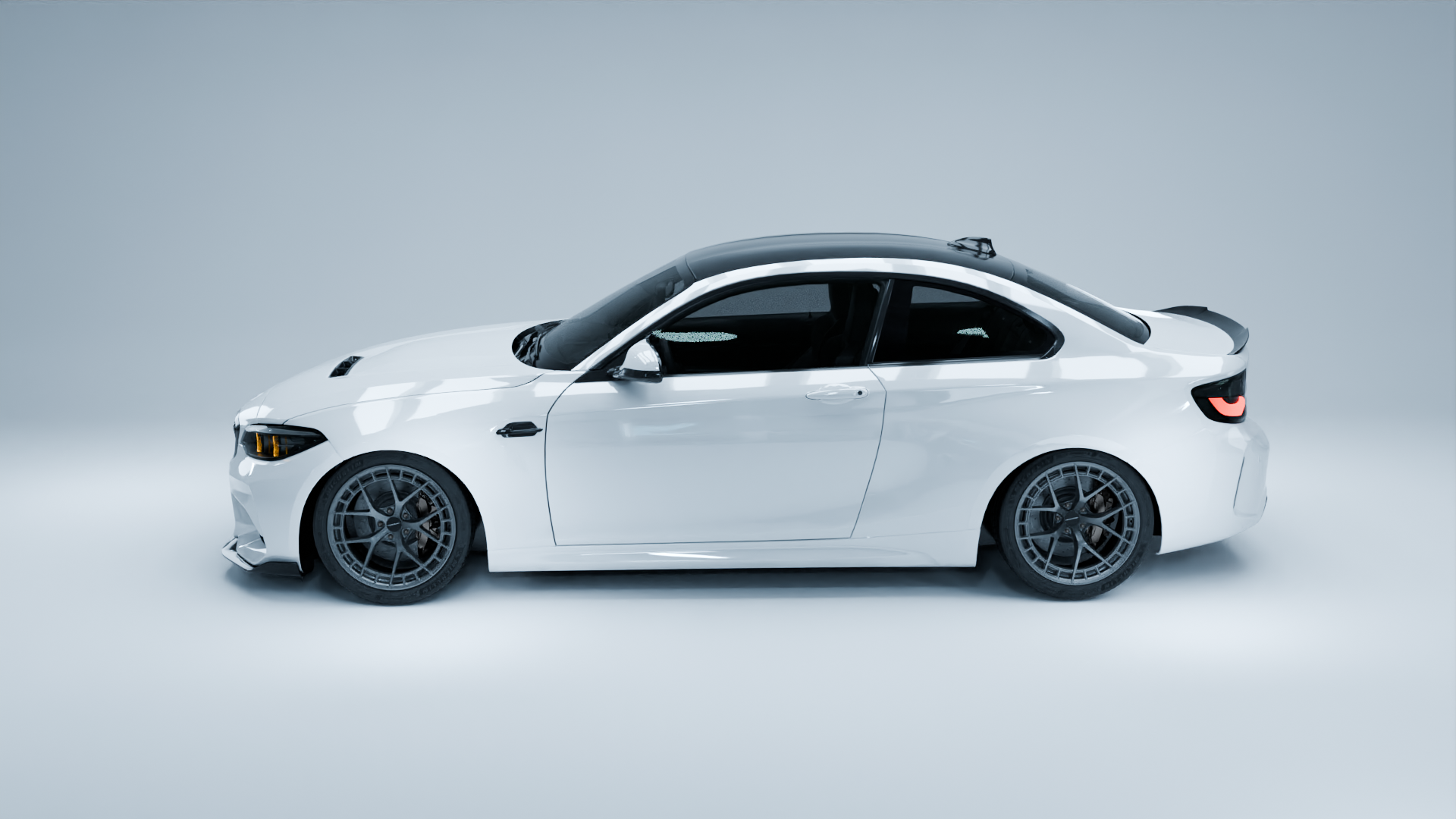MODE Design FR-1 Forged Wheels Track-Spec Black Set for BMW M2 F87 inc. Competition