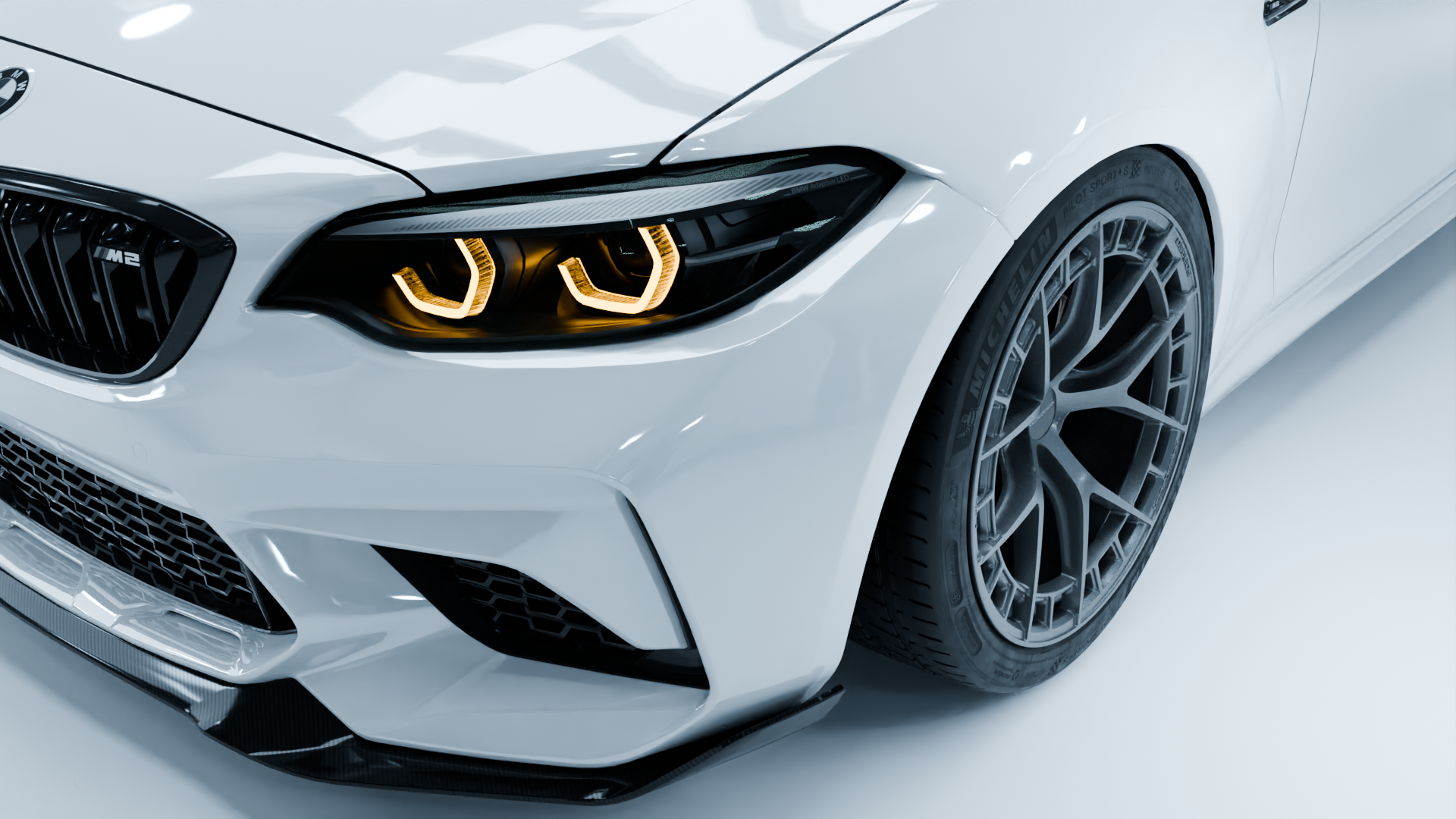MODE Design FR-1 Forged Wheels Track-Spec Black Set for BMW M2 F87 inc. Competition