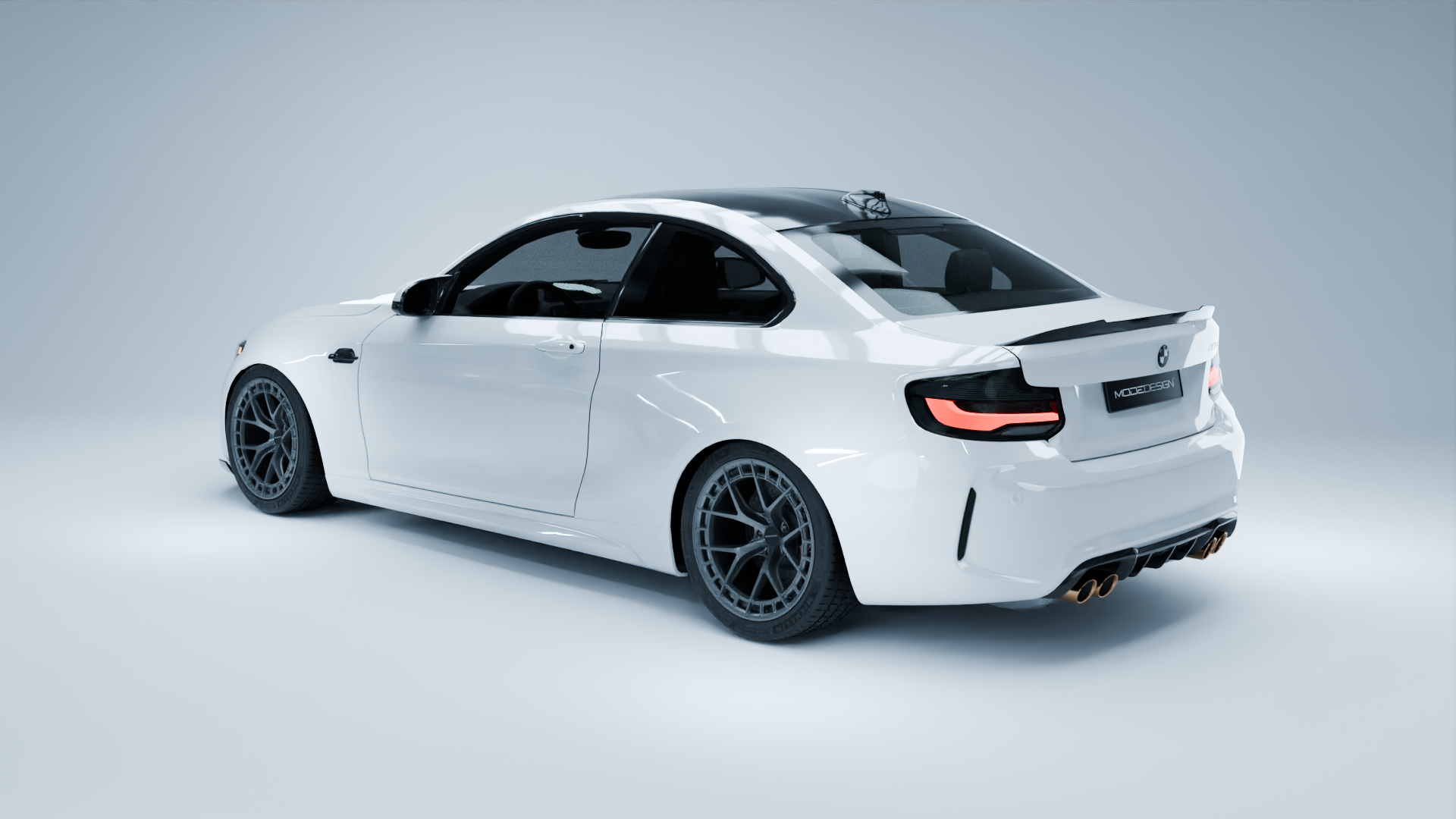 MODE Design FR-1 Forged Wheels Track-Spec Black Set for BMW M2 F87 inc. Competition