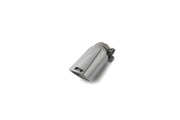 tail pipe Ø 84 mm angled, with adjustable spherical clamp connection