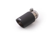 carbon tail pipe Ø 84 mm angled, Titanium internals, with adjustable spherical clamp connection