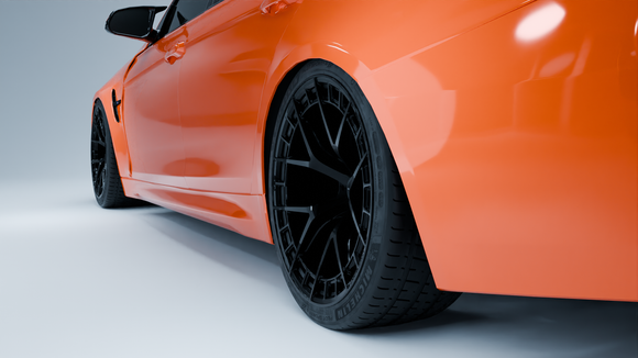 MODE Design FR-1 Forged Wheels Liquid Black Set for BMW M3 F80 M4 F82 F83 - MODE Auto Concepts