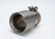 1 tail pipe OPT with OnePieceTechnology Ø 100mm, L=140mm titanium brushed, 333g incl. full titanium clamp and titanium screw