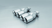 tail pipe set left/right each 2 tail pipes Ø 76 mm straight
