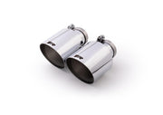 tail pipe set L/R consisting of 4 tail pipes Ø 115 mm angled, with adjustable spherical clamp connection