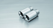 tail pipe set 2 tail pipes Ø 90 mm, with adjustable spherical clamp connection