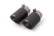tail pipe set 2 Carbon tail pipes Ø 84 mm angled, Titanium internals, with adjustable spherical clamp connection