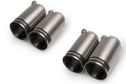 tail pipe set L/R consisting of 4 tail pipes Ø 98 mm Street Race, with adjustable spherical clamp connection