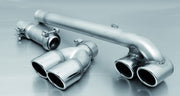 tail pipe set left/right each 2 tail pipes Ø 76 mm angled