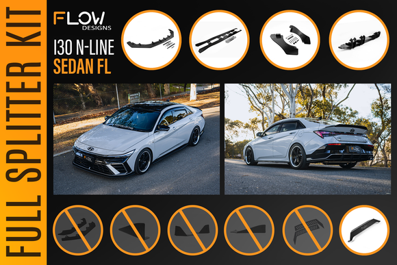 Hyundai CN7 V2 i30 N-Line Sedan FL 2025 - Full Lip Splitter Set - MODE Auto Concepts