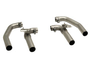 Set of sedan outlet tubes (quad flow), incl. ECE type approval