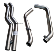 RACING middle silencer replacement pipe, for assembly original fixing screws of the diagonal braces are necessary, NO EC TYPE APPROVAL