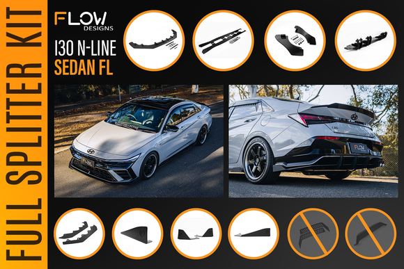 Hyundai CN7 V2 i30 N-Line Sedan FL 2025 - Full Lip Splitter Set - MODE Auto Concepts