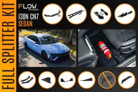 CN7 V2 i30N Sedan FL 2024 Full Lip Splitter Set - MODE Auto Concepts