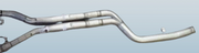 RACING Non-resonated cat-back-section (GPF replacement section) original tube Ø70mm - remus tube Ø76mm, NO (EC-) approval