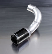 L/R tip set with integrated valve, 2x Ø 84 mm Street Race tips Black Chrome