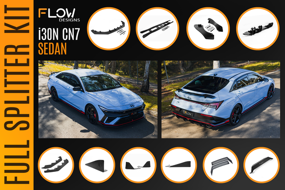 CN7 V2 i30N Sedan FL 2024 Full Lip Splitter Set - MODE Auto Concepts