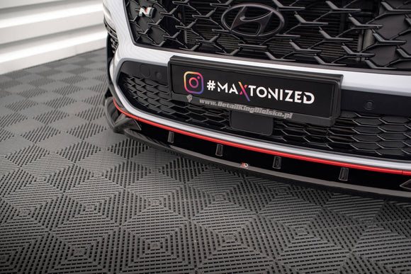 Maxton Design Front Splitter for V.1 Hyundai Kona N Mk1