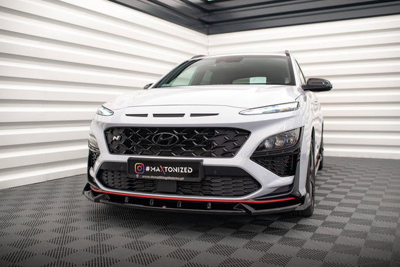 Maxton Design Front Splitter for V.1 Hyundai Kona N Mk1