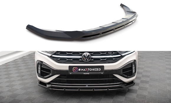 Maxton Design Front Splitter for V.1 Volkswagen T-Roc R / R-Line Mk1 Facelift