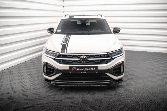 Maxton Design Front Splitter for V.1 Volkswagen T-Roc R / R-Line Mk1 Facelift