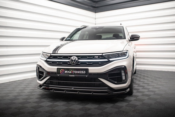 Maxton Design Front Splitter for V.1 Volkswagen T-Roc R / R-Line Mk1 Facelift