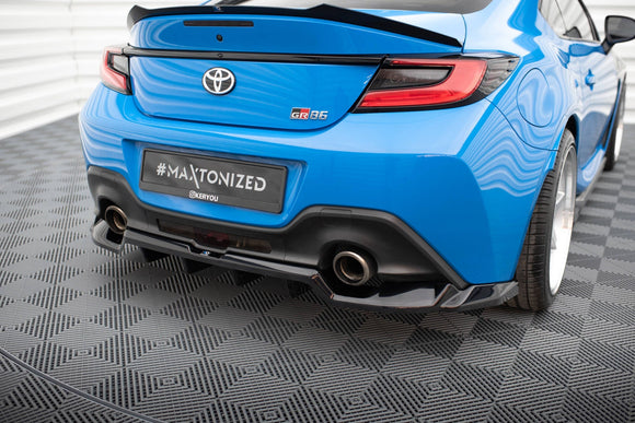 Maxton Design Rear Splitter (with vertical bars) V.1 Toyota GR86 Mk1 / Subaru BRZ ZD8