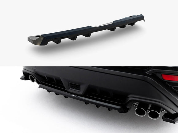 Maxton Design Rear Splitter (with vertical bars) Subaru WRX STI Mk2