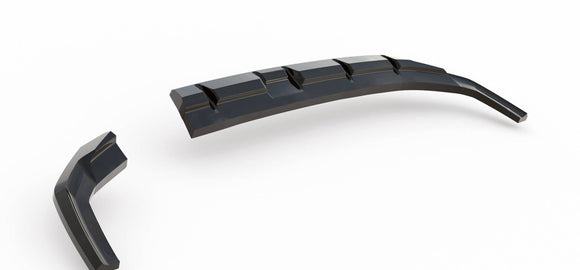 Maxton Design Rear Splitter (with vertical bars) Hyundai Kona N-Line Mk2