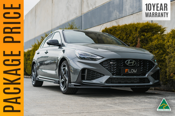 FLOW Designs  i30N-Line Hatch PDe.V6 FL 2024+ Full Lip Splitter Set - MODE Auto Concepts