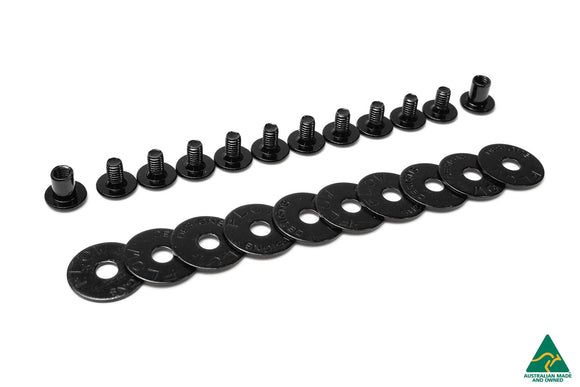 FLOW Designs  S3 8V Sedan Facelift Front Lip Splitter Extensions (Pair) - MODE Auto Concepts