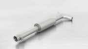 Stainless steel front silencer, with homologation