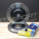 Porsche 992 GT3 PFC Front Discs and Pagid RSL1 Pad Combo-2