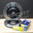 Porsche 992 GT3 PFC Front Discs and Pagid RSL29 Pad Combo-2