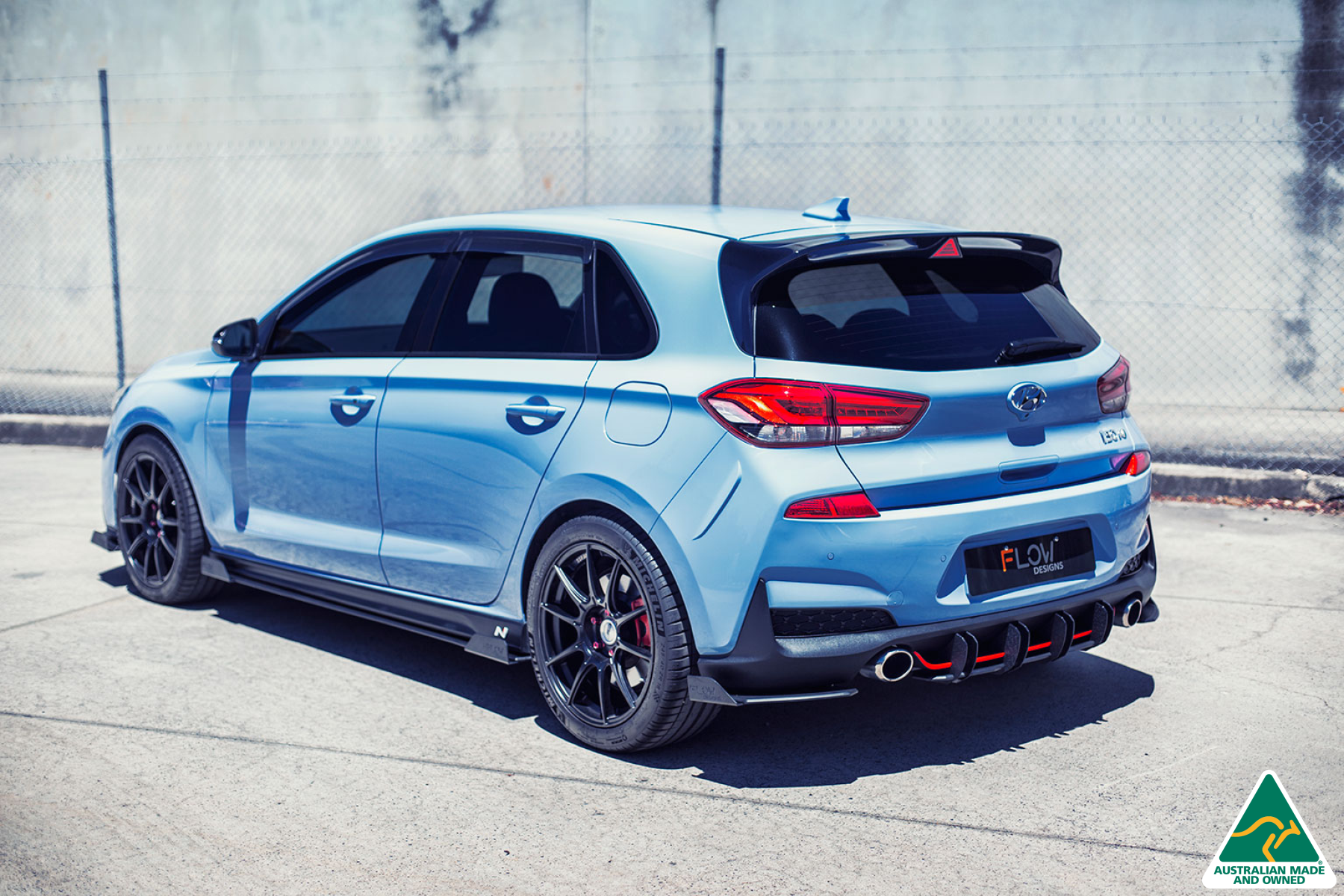 FLOW Designs  i30N Hatch PD (2018-2020) Side Skirt Splitter Winglets (Pair) - MODE Auto Concepts