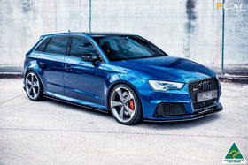 FLOW Designs  RS3 8V Sportback (Pre-Facelift) Side Skirt Splitters V3 (Pair) - MODE Auto Concepts