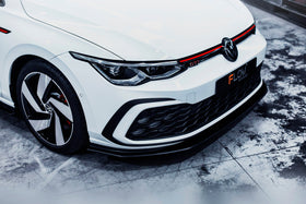 FLOW Designs  MK8 Golf GTI Front Lip Splitter & Bumper Reinforcement Plate - MODE Auto Concepts