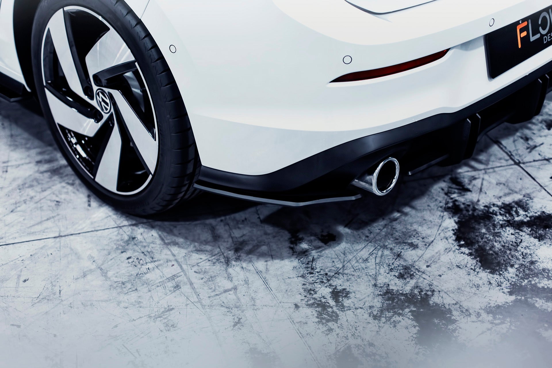 FLOW Designs  MK8 Golf GTI Rear Spats (Pair) - MODE Auto Concepts