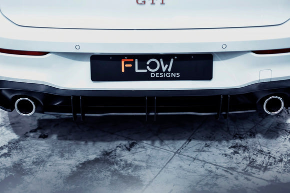 FLOW Designs  MK8 Golf GTI Flow-Lock Rear Diffuser - MODE Auto Concepts