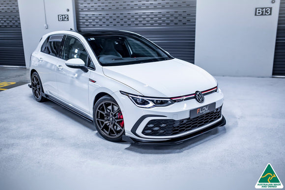 FLOW Designs  MK8 Golf GTI Front Lip Splitter Winglets (Pair) - MODE Auto Concepts