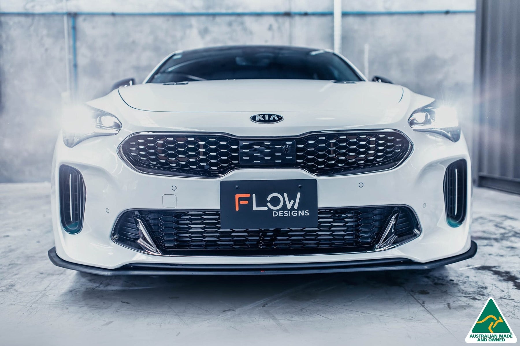 FLOW Designs  Stinger CK GT 2021-2022 Front Lip Splitter & Bumper Reinforcement Brackets - MODE Auto Concepts