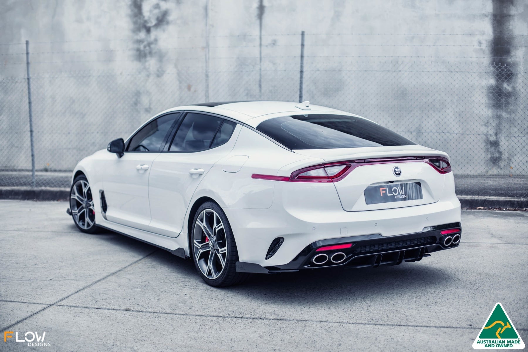 FLOW Designs  Stinger CK GT 2017-2020 Flow-Lock Rear Diffuser - MODE Auto Concepts