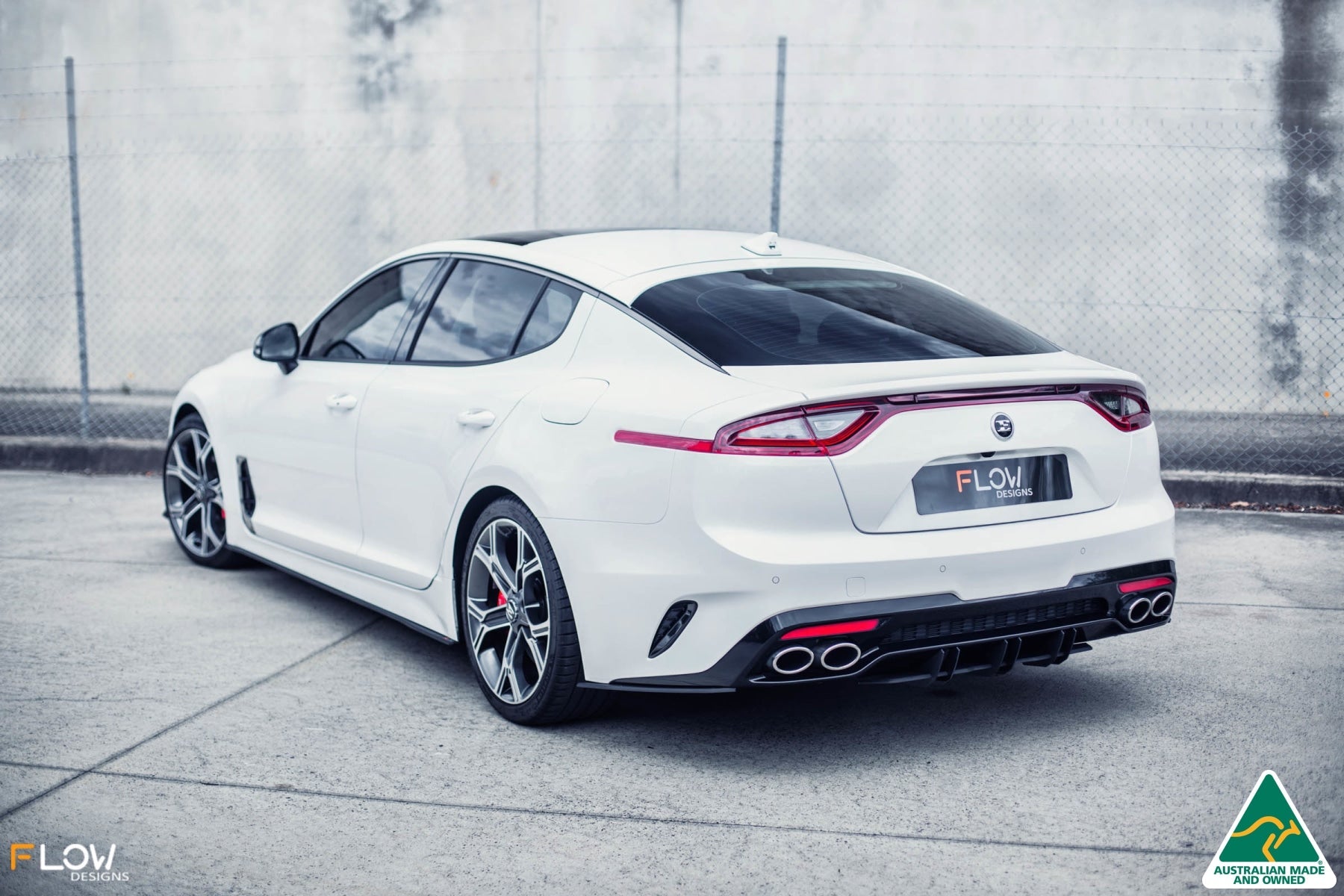FLOW Designs  Stinger CK GT 2017-2020 Flow-Lock Rear Diffuser - MODE Auto Concepts