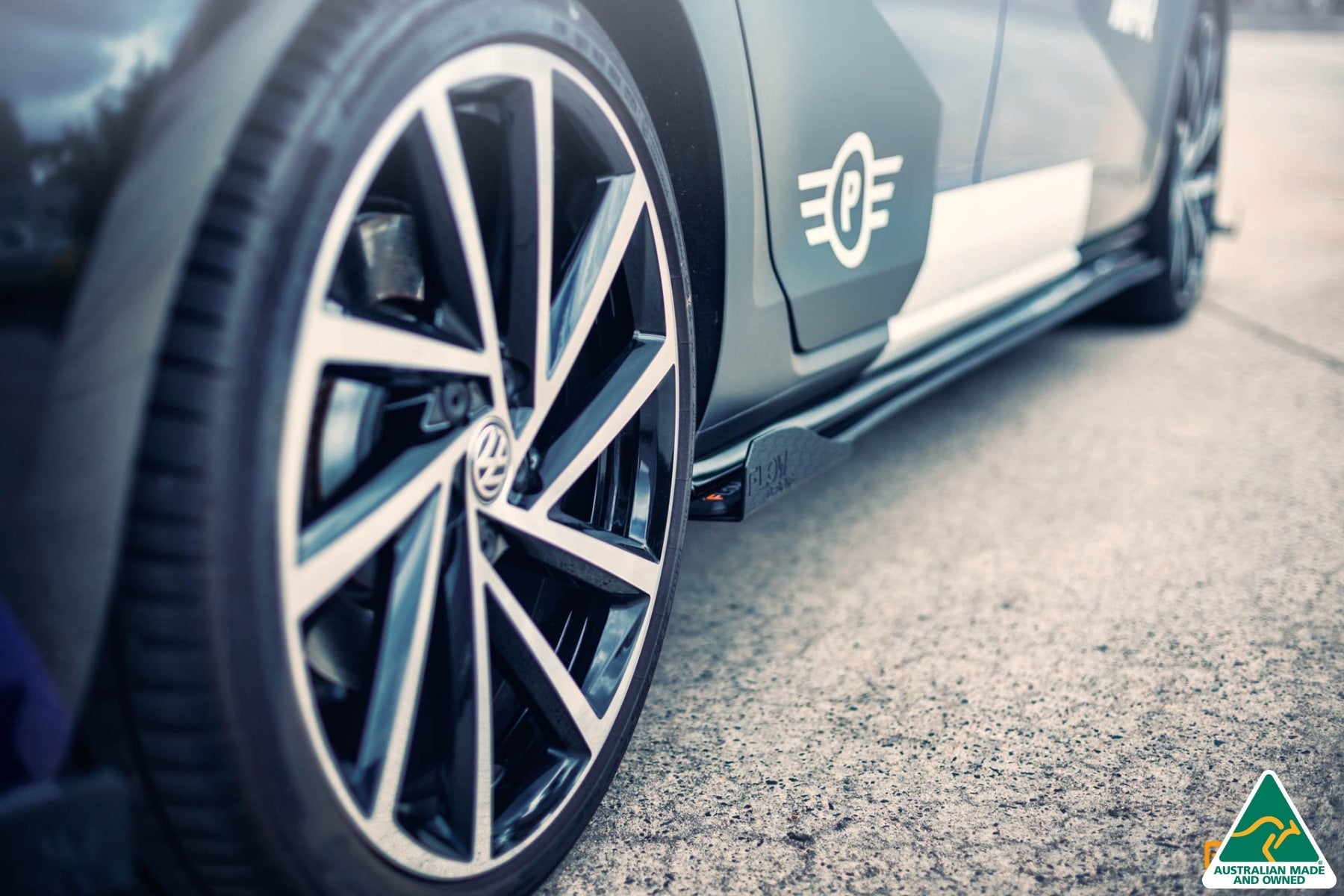 FLOW Designs  MK7.5 Golf R Side Skirt Splitters (Pair)