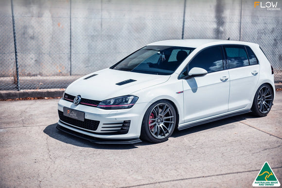 FLOW Designs  MK7 Golf GTI Side Skirt Splitters V3 (Pair) - MODE Auto Concepts