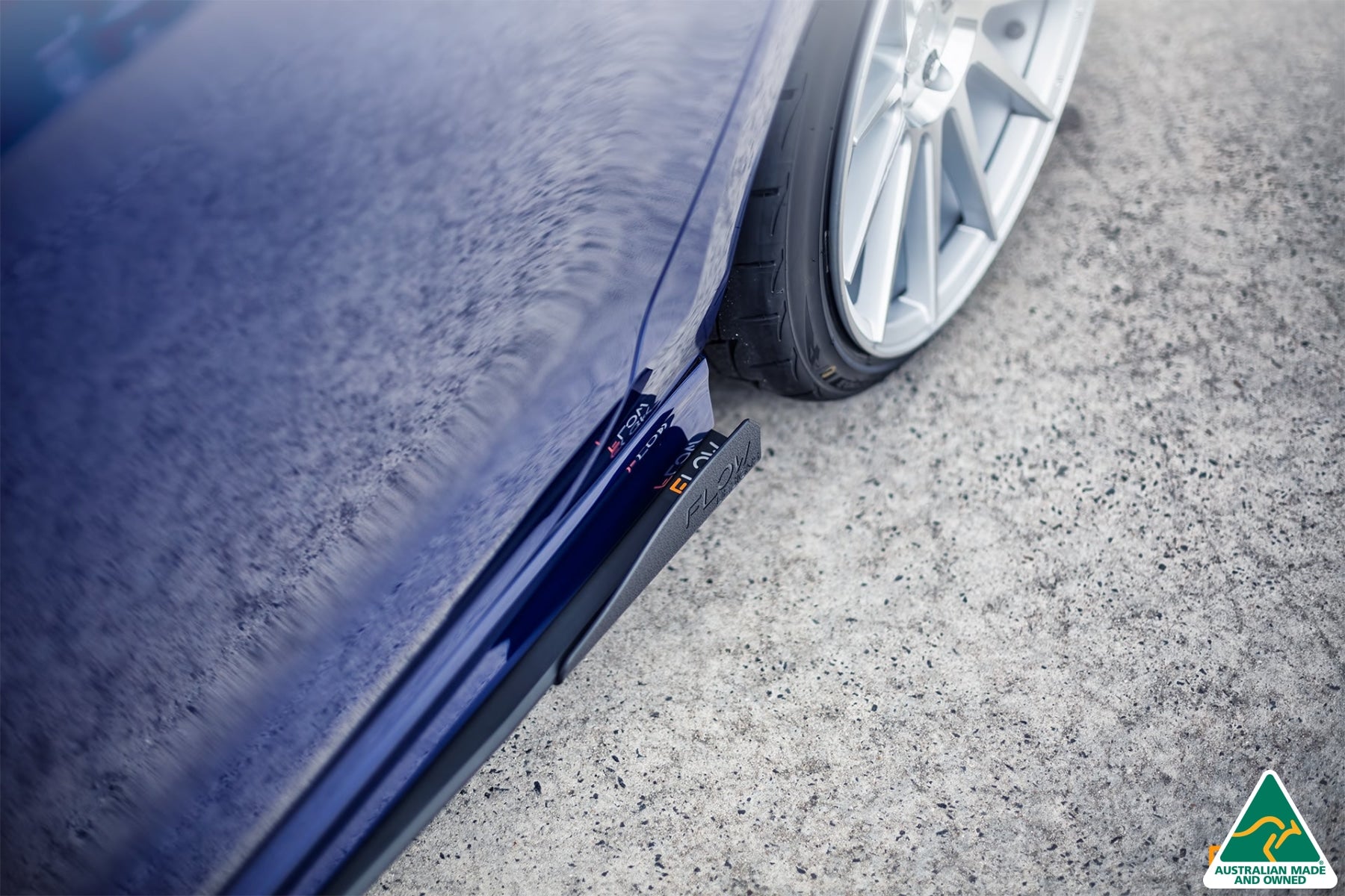 FLOW Designs  MK7 Golf R Side Skirt Splitters V3 (Pair)