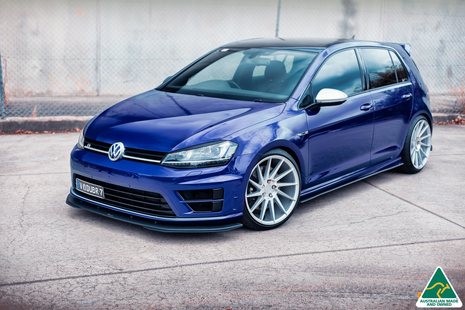 FLOW Designs  MK7 Golf R Side Skirt Splitters V3 (Pair)