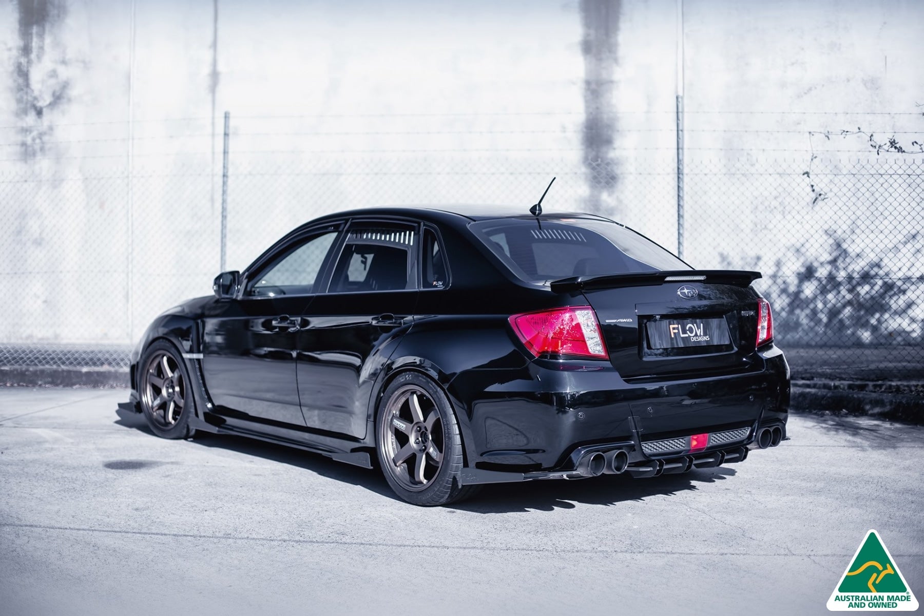 FLOW Designs  Impreza WRX / STI G3 Sedan FL Rear Spats (Pair) - MODE Auto Concepts
