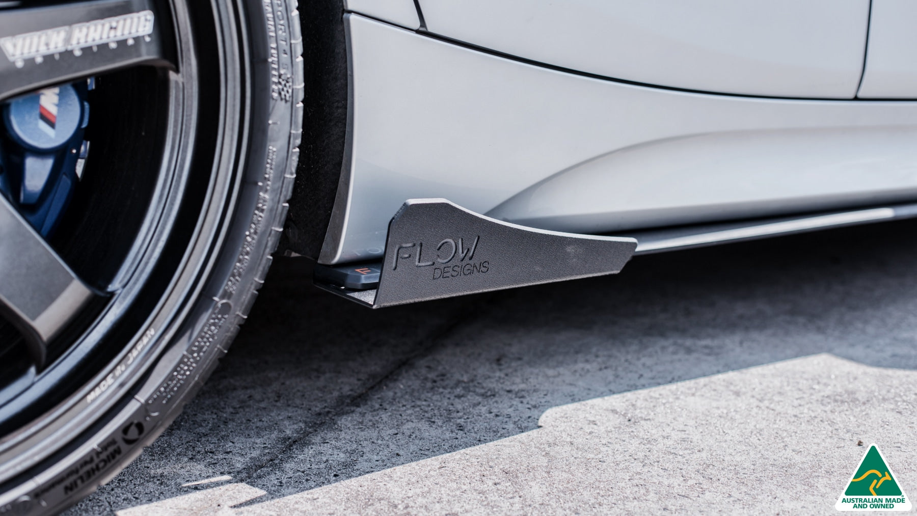 FLOW Designs  F20 LCI M135 / M140 Side Skirt Splitters V3 (Pair) - MODE Auto Concepts